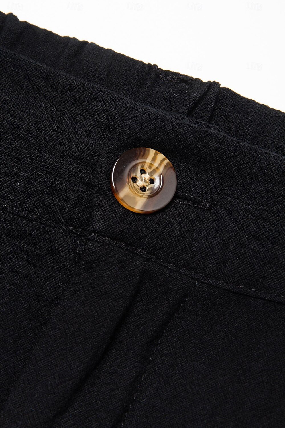 Men's Shorts Linen Shorts Summer Shorts Pleated Shorts Pocket Pleats Straight Leg Plain Comfort Breathable Short Casual Daily Holiday Linen Cotton Blend Fashion Designer Black White