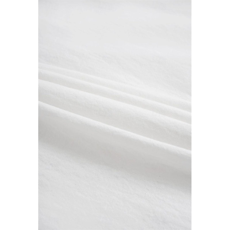 Men's Linen Shirt Summer Shirt Beach Wear Button Up Shirt Plain Vacation Curise Black White Pink Blue Short Sleeve Stand Collar Spring & Summer Clothing Apparel Basic