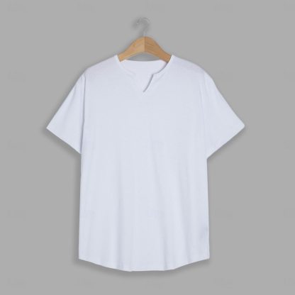 Men's T Shirt Plain V Neck Street Casual Short Sleeve Clothing Apparel Fashion Classic Comfortable