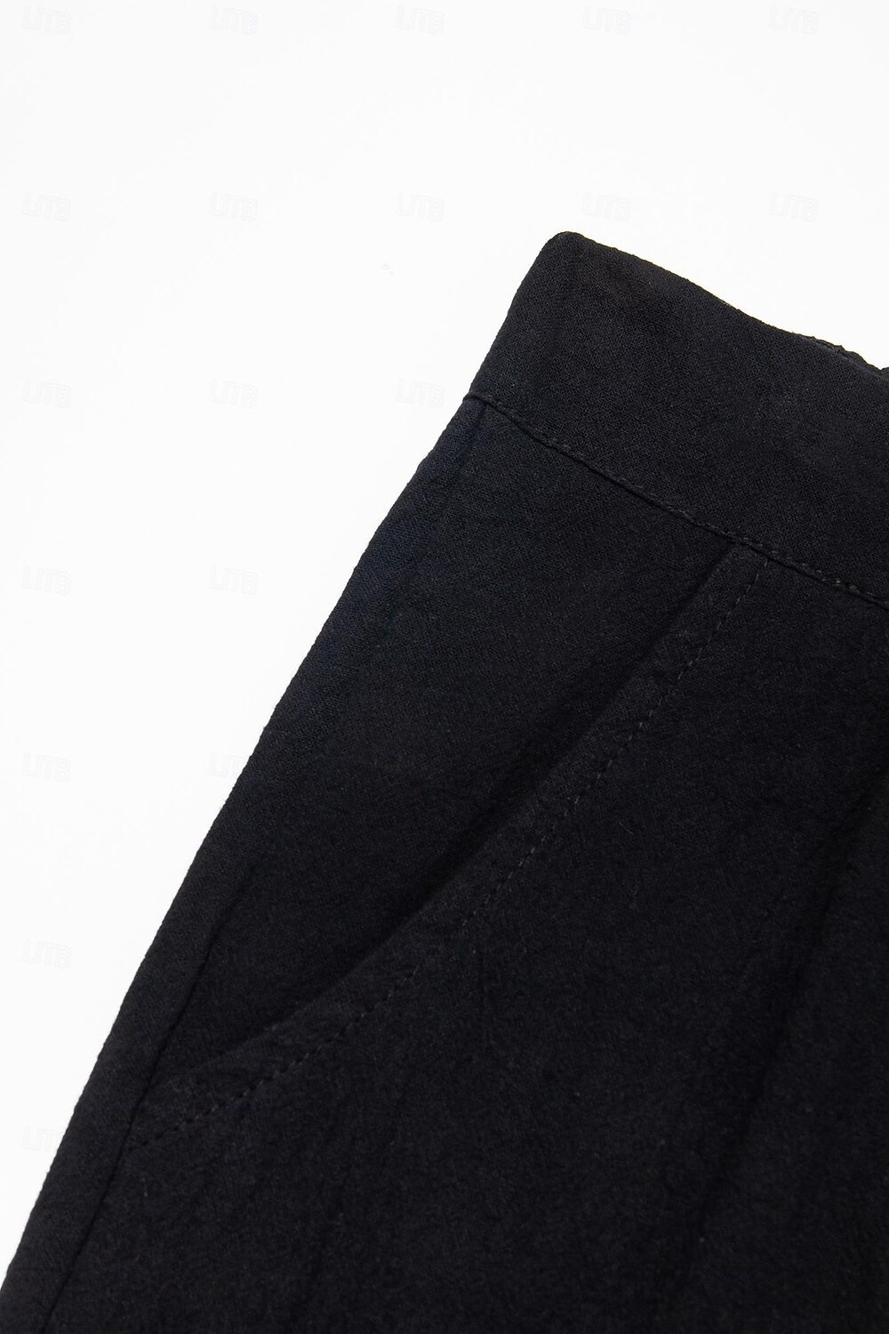 Men's Shorts Linen Shorts Summer Shorts Pleated Shorts Pocket Pleats Straight Leg Plain Comfort Breathable Short Casual Daily Holiday Linen Cotton Blend Fashion Designer Black White