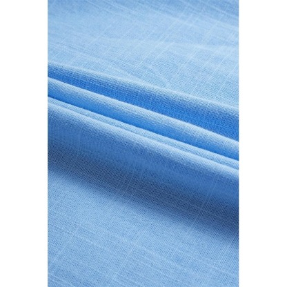 Men's Shirt Linen Shirt Summer Shirt Beach Wear Plain Casual Daily Black White Blue Green Long Sleeve Lapel Spring & Summer Clothing Apparel