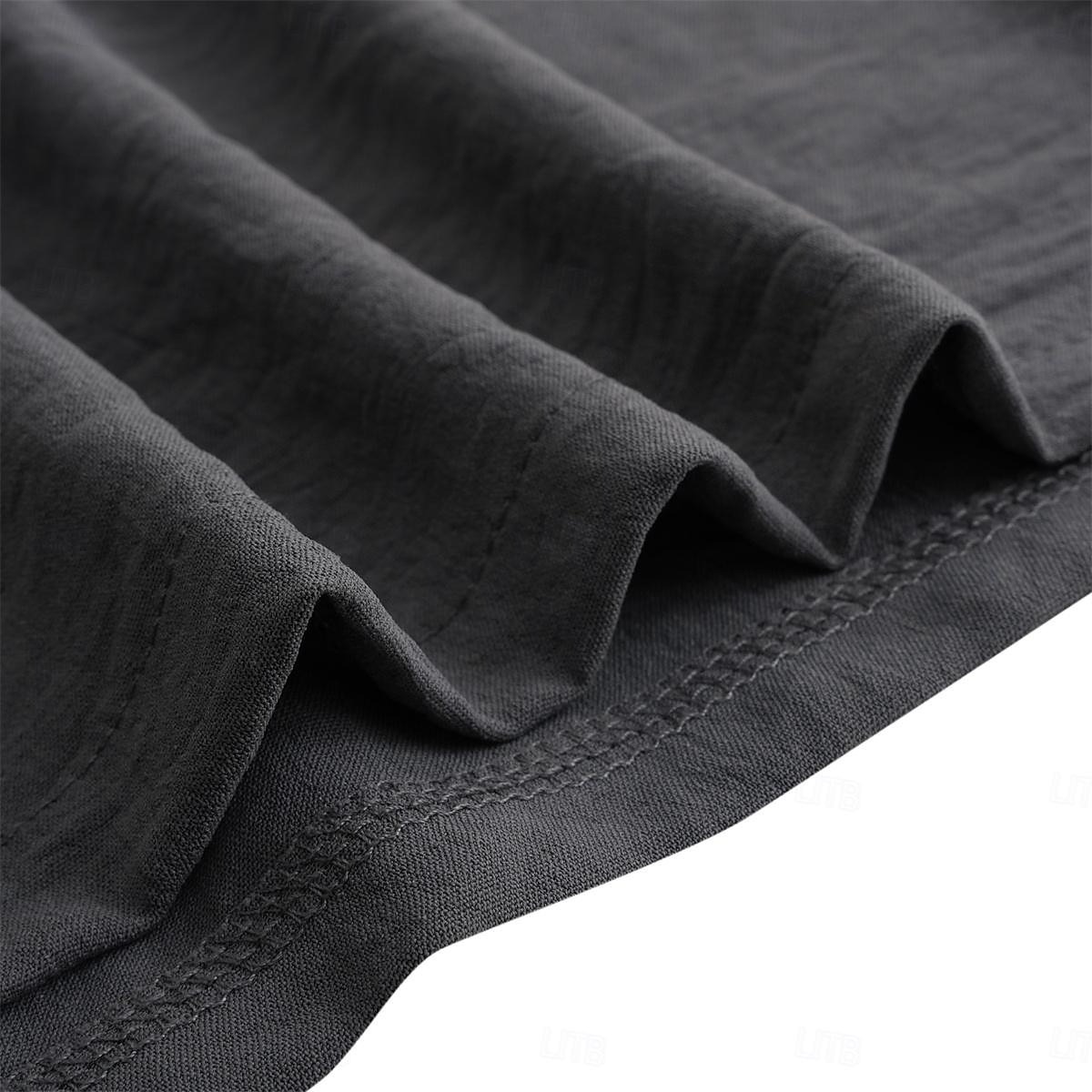 Men's Henley Shirt Tee Top Plain V Neck Street Vacation Short Sleeves Clothing Apparel Fashion Designer Basic