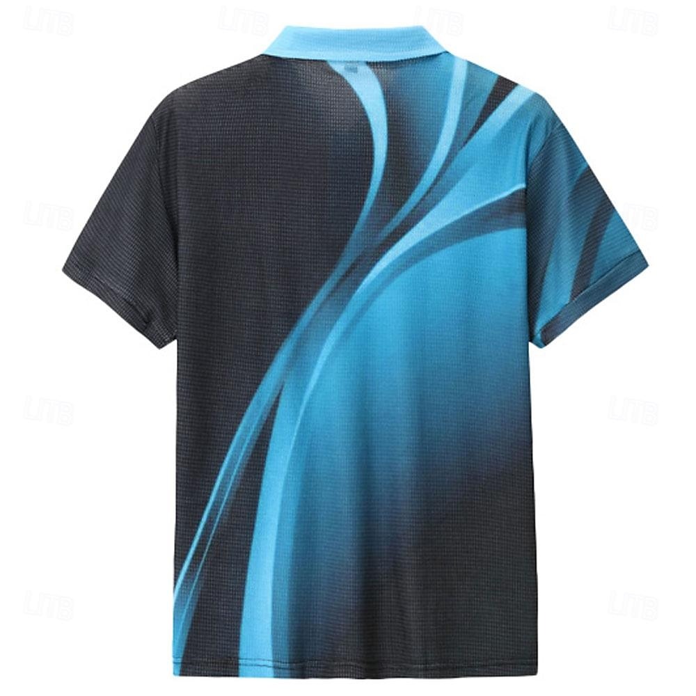 Men's Geometric Waffle Polo Shirts Golf Shirt Short Sleeve Polo Shirts Collared Shirts Business Casual Vacation Wear Formal Wear Festival Wear Buttons 3D Print Yellow Red Blue