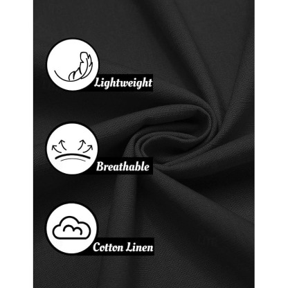 Men's Shirt Linen Shirt Summer Shirt Beach Wear Button Up Shirt Floral Vacation Curise Black White Pink Blue Long Sleeve Lapel Spring & Fall Clothing Apparel Splice