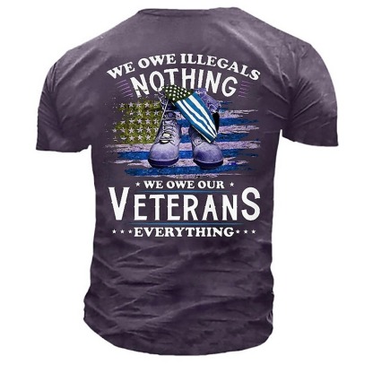 Veterans Day Men's Patriot Patriotic Veteran Unisex Graphic Prints Shoe National Flag T shirt Slogan T Shirts Retro Shirts Short Sleeve T shirt 3D Print Crew Neck Shirt Sports Designer Casual