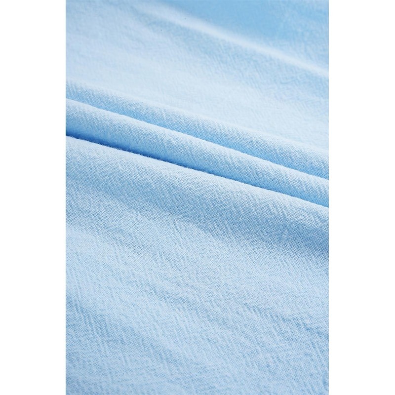 Men's Shirt Linen Shirt Summer Shirt Beach Wear Button Up Shirt Plain Casual Daily Black White Pink Navy Blue Long Sleeve Turndown Spring & Summer Clothing Apparel