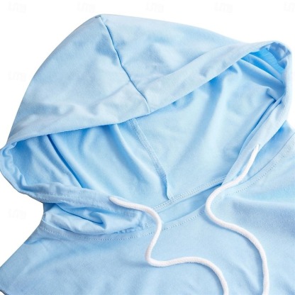 Men's Tank Top Vest Top Sleeveless Hoodie Sleeveless Shirt Gym Muscle Tee Plain Hooded Outdoor Going out Sleeveless Clothing Apparel Fashion Designer Muscle