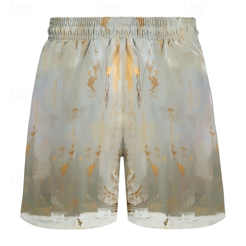 Men's Animal Tiger Funny Swimming Trunks Board Shorts Shorts Mid Waist Streetwear Hawaiian Casual Daily Holiday Pocket Drawstring Elastic Waist Designer Clothing Apparel