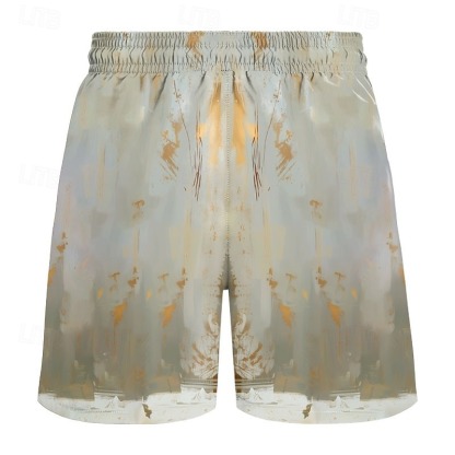 Men's Animal Tiger Funny Swimming Trunks Board Shorts Shorts Mid Waist Streetwear Hawaiian Casual Daily Holiday Pocket Drawstring Elastic Waist Designer Clothing Apparel