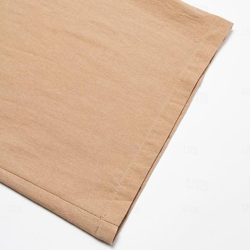 Men's Cargo Pants Trousers Summer Pants Beach Pants Drawstring Multi Pocket Straight Leg Plain Comfort Breathable Outdoor Daily Going out Fashion Casual Black White