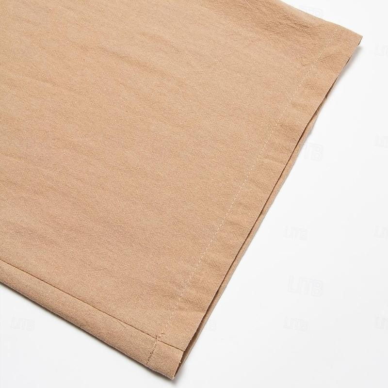 Men's Cargo Pants Trousers Summer Pants Beach Pants Drawstring Multi Pocket Straight Leg Plain Comfort Breathable Outdoor Daily Going out Fashion Casual Black White