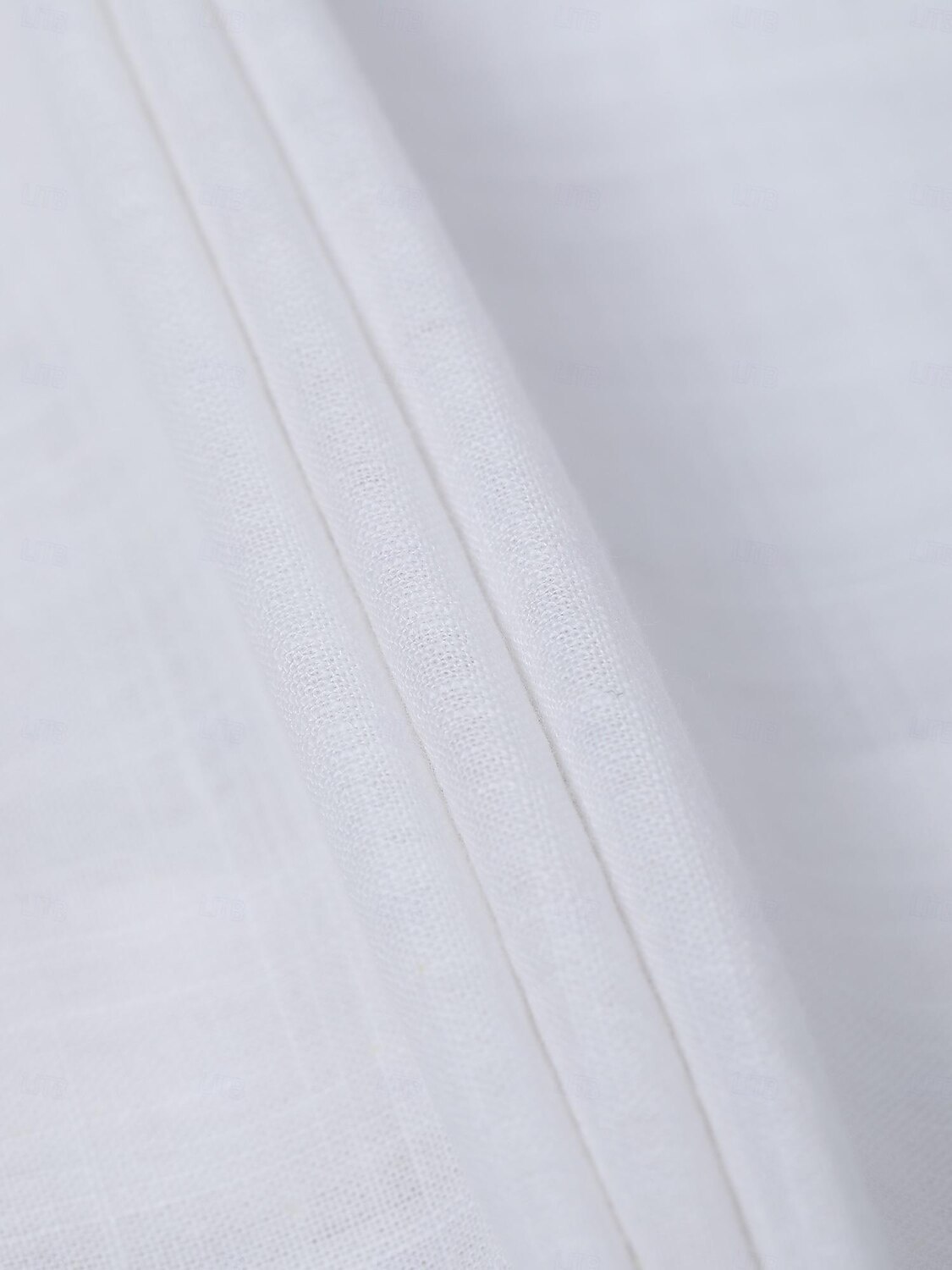 Men's Shirt Linen Shirt Summer Shirt Beach Wear Button Up Shirt Band Collar Shirt Black White Blue Orange Short Sleeve Plain Band Collar Summer Casual Daily Clothing Apparel