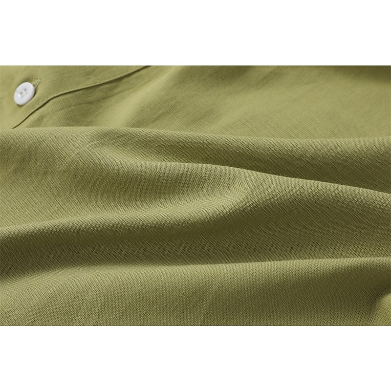 Men's Shirt Cotton Linen Shirt Summer Shirt Beach Wear Button Up Shirt Plain Vacation Curise Black White Pink Navy Blue Long Sleeve Lapel Spring & Summer Clothing Apparel