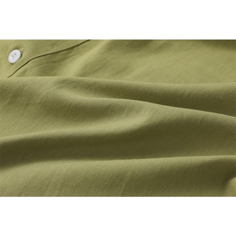 Men's Shirt Cotton Linen Shirt Summer Shirt Beach Wear Button Up Shirt Plain Vacation Curise Black White Pink Navy Blue Long Sleeve Lapel Spring & Summer Clothing Apparel