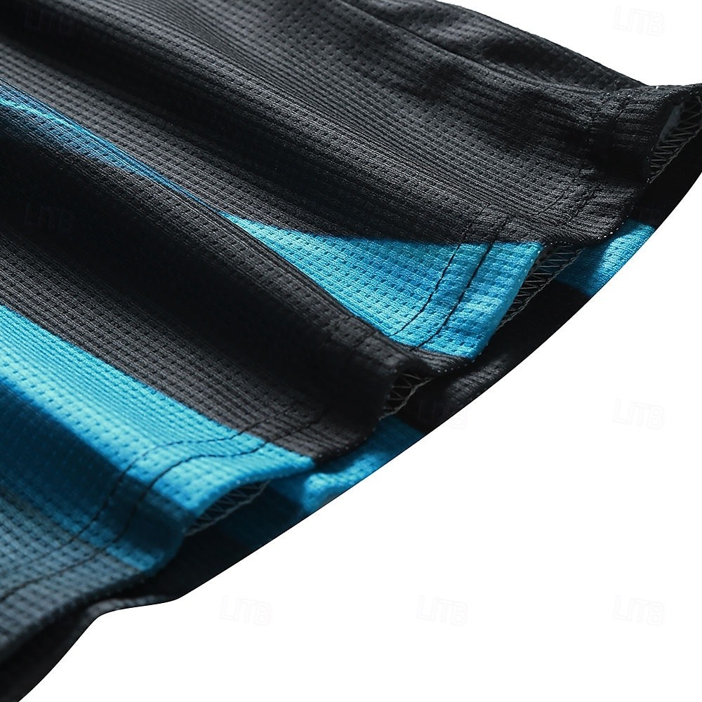 Men's Graphic Prints Geometry Waffle Polo Shirts Polo Shirts Short Sleeve Polo Shirts Turndown Casual Going out Print Yellow Blue Purple