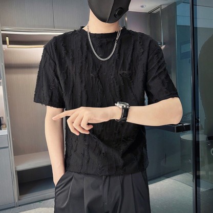 เสื้อยืดแขนสั้นสไตล์เกาหลีแฟชั่น