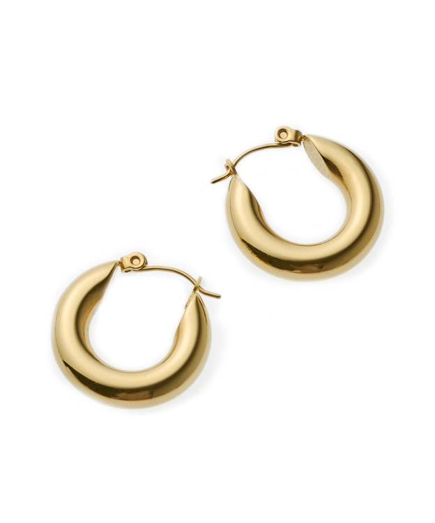 [ゴールド]シンプルフープピアス