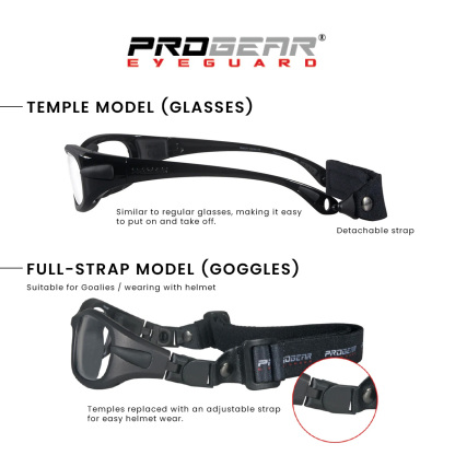 [PRE-ORDER] PROGEAR® Eyeguard Goggles - Shiny Metallic Black