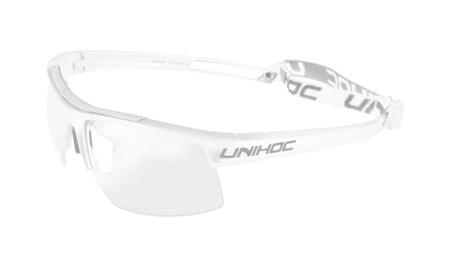 UNIHOC Floorball Glasses ENERGY (White)
