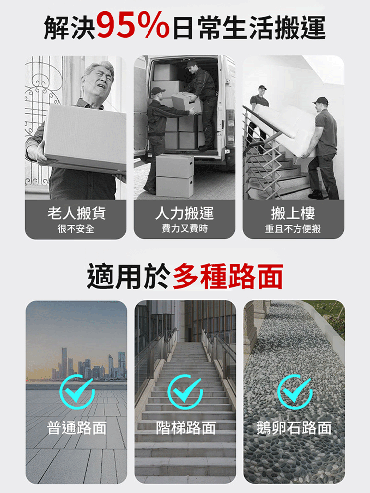 可爬樓便攜折疊購物車