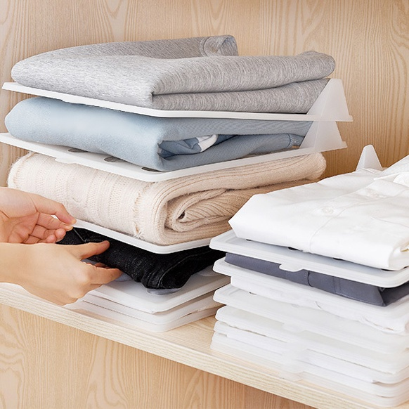 居家衣櫃收納整理架家用疊衣服神器