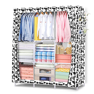 【收納神器】無紡布衣櫃鋼管加粗加固簡易折疊衣櫃