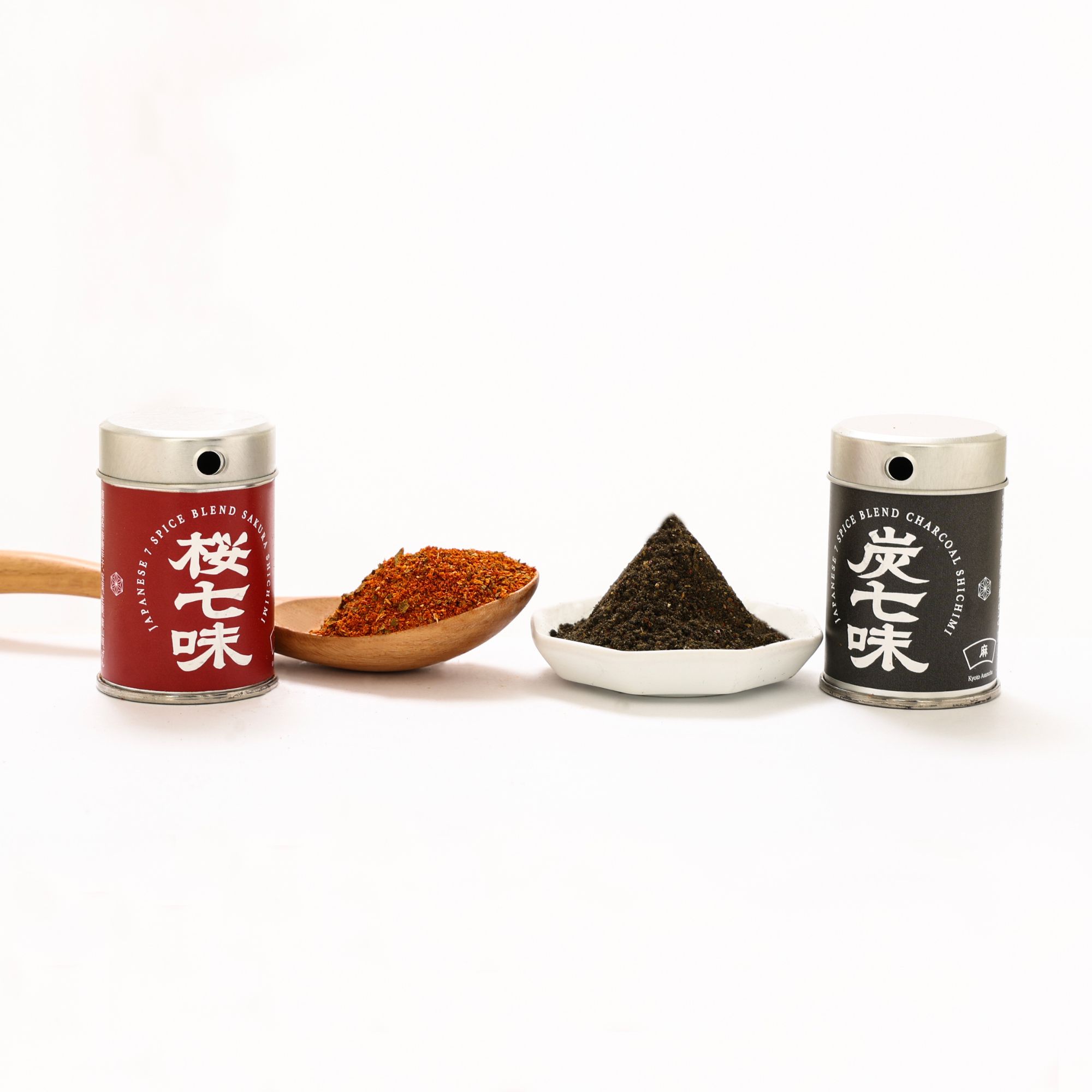 ［桜七味＆炭七味］七味唐辛子セット - 料理を格上げする和スパイス｜10g