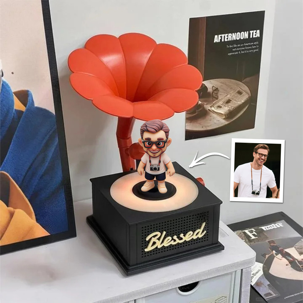 カスタムおもちゃフィギュアアクションフィギュアデザイン3dプリントフィギュアポートレートパーソナライズオルゴール