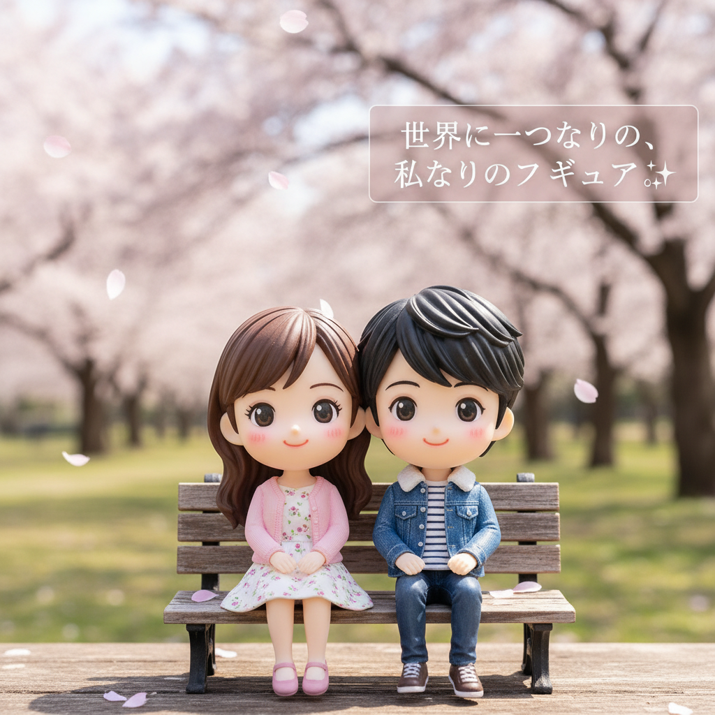 カスタム3Dミニフィギュア 愛の形をそのままデスクに。あなただけのペアフィギュア。