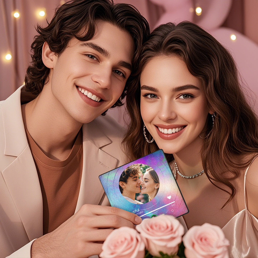 カスタム音楽冷蔵庫マグネットビニールレコードカラフルなフレームアルバム冷蔵庫マグネット曲を再生できるギフト