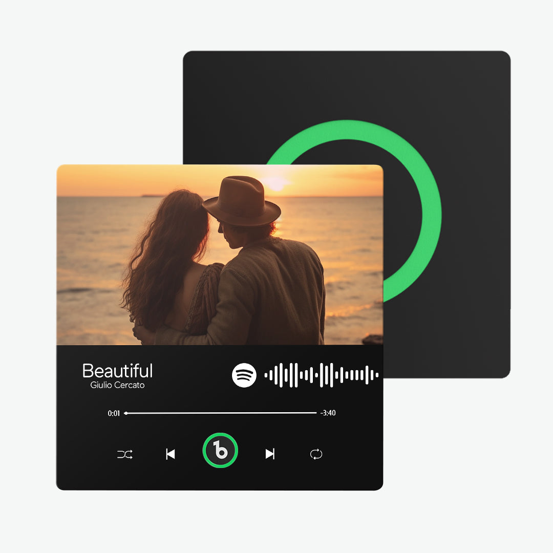 カスタム Spotify 音楽 & 写真冷蔵庫マグネットは Bluetooth 接続をサポート