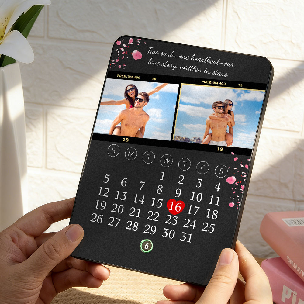 音楽プレーヤー付きカスタムアクリルソングプレート：パーソナライズされた写真ギフト