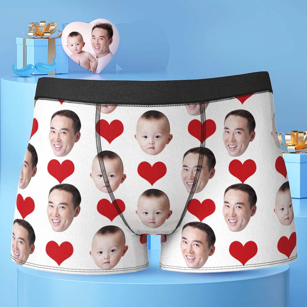 彼へのカスタムフェイスボクサー結婚祝いバレンタインデーギフト