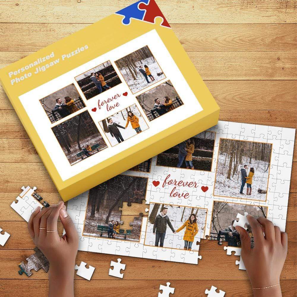 パーソナライズされたジグソー写真パズル記念日ギフト（35-1000ピース）