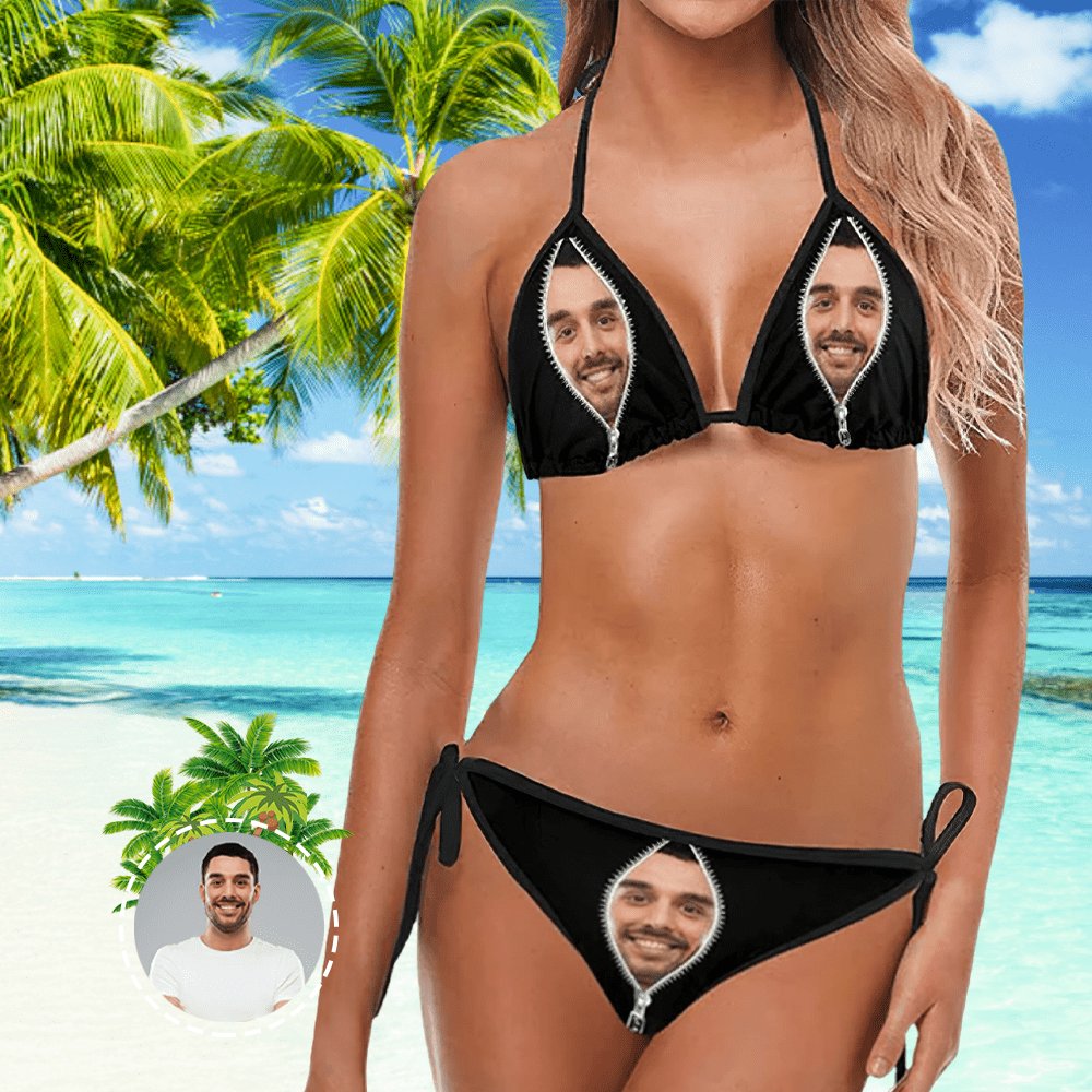 ビキニ　奥様 カスタムビキニ夫の顔パーソナライズされた水着女性面白い水着夏のギフト