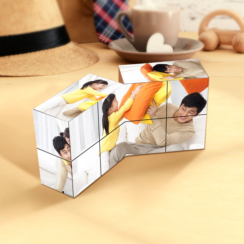 フォトキューブ 折り畳み式フォトキューブ 父の日ギフト