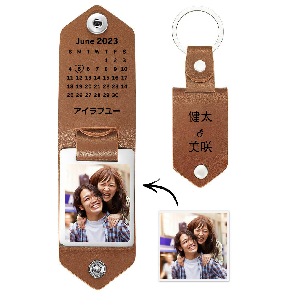名入れアニバーサリーカレンダーキーホルダー記念品