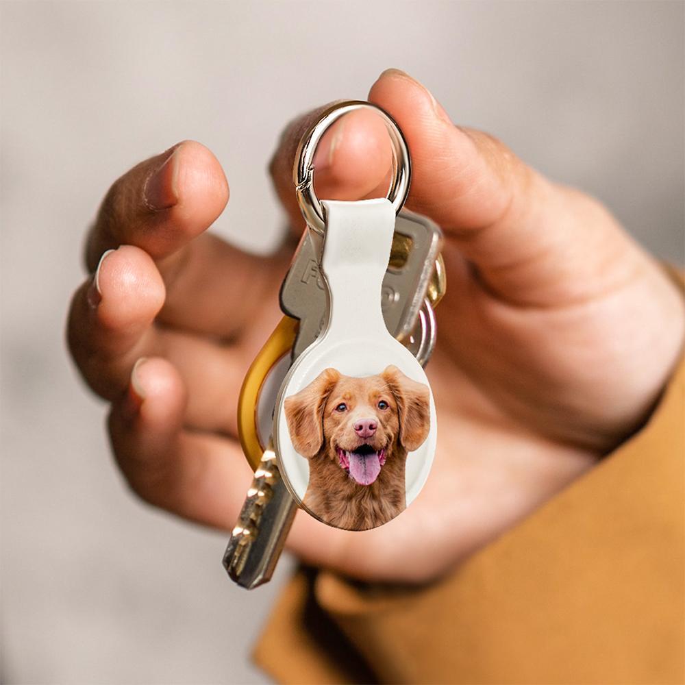 防水AirTagケースキーホルダー写真入り可能ペット愛好家へのギフト