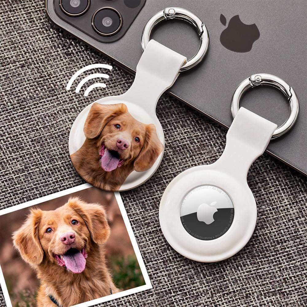 防水AirTagケースキーホルダー写真入り可能ペット愛好家へのギフト
