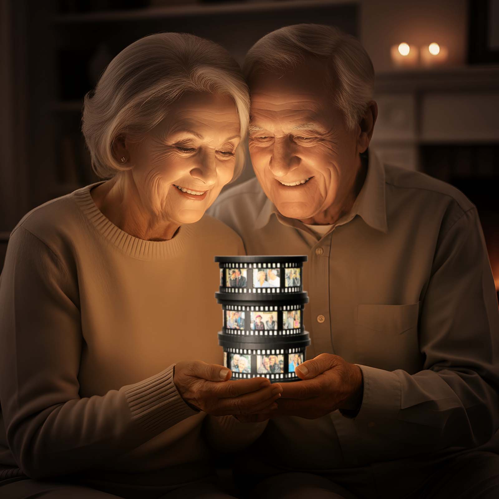 カスタムフォトムービーストリップライトヴィンテージフィルムリールランプ