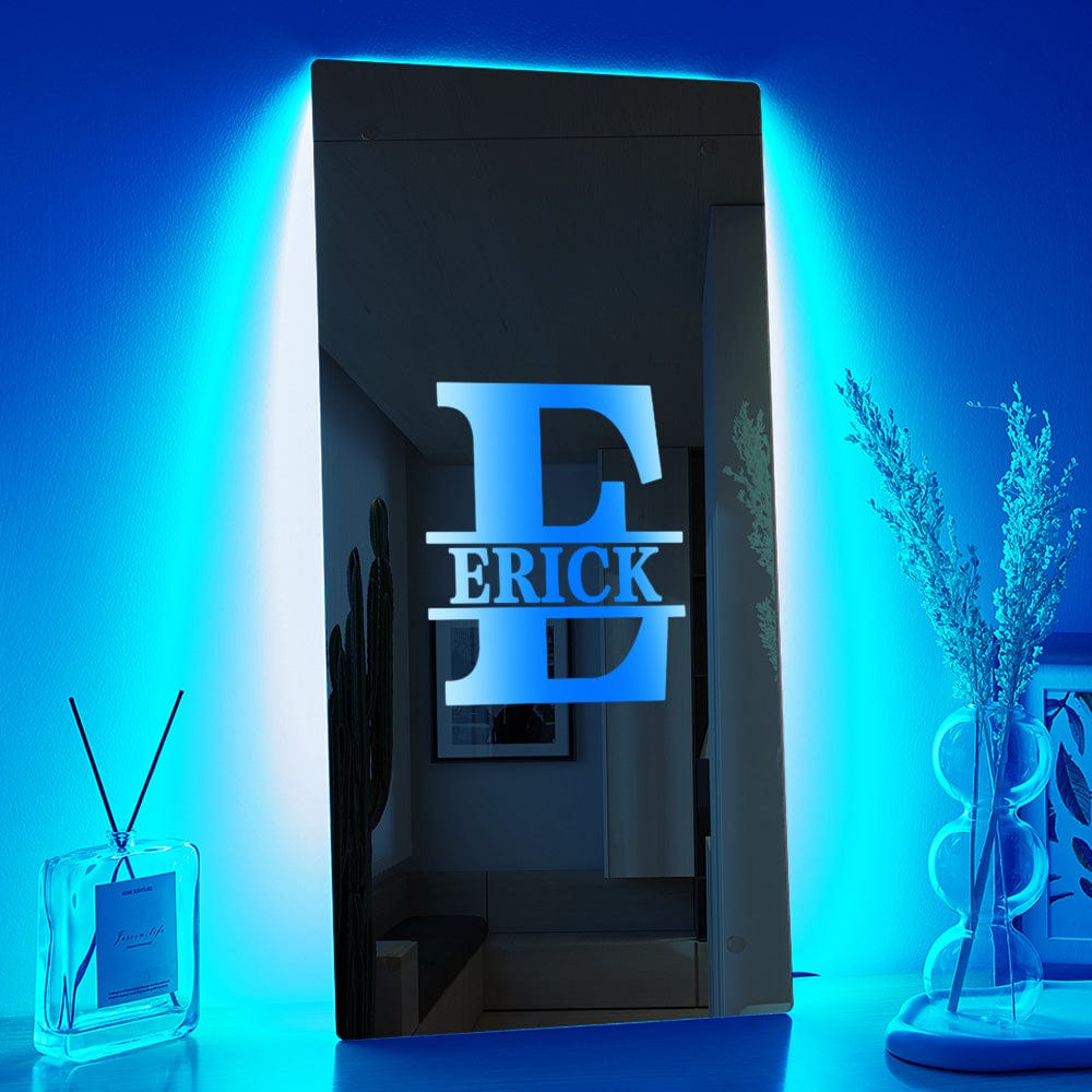 Custom Letter Wall Mirror Light Monogram Family Gift