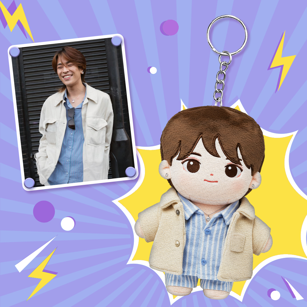 カスタム写真ぬいぐるみ人形キーチェーン パーソナライズされた漫画ミニミーぬいぐるみキーチェーン 彼へのギフト