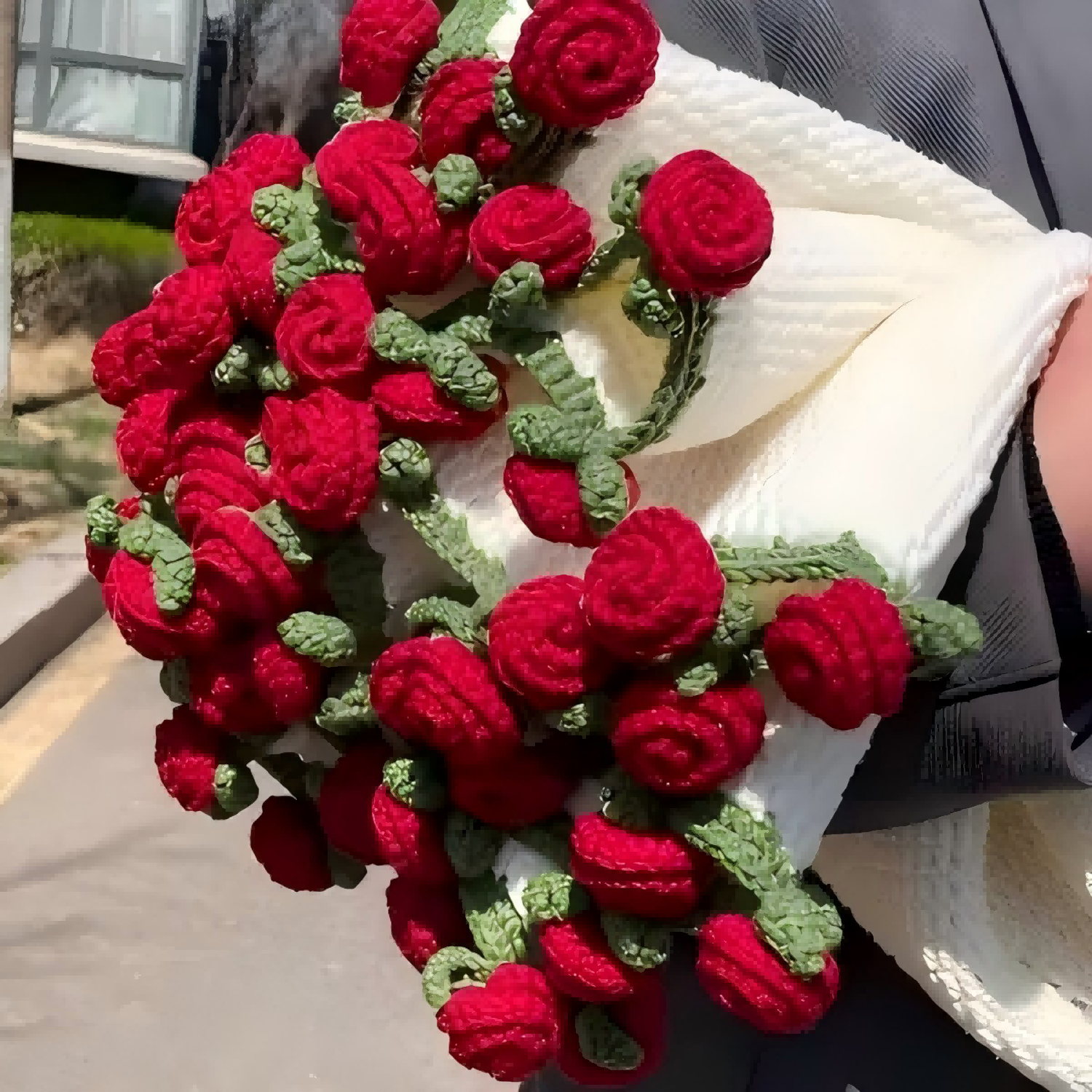 手織り花柄ブランケットdiyキット&母の日・バレンタインデーのギフト