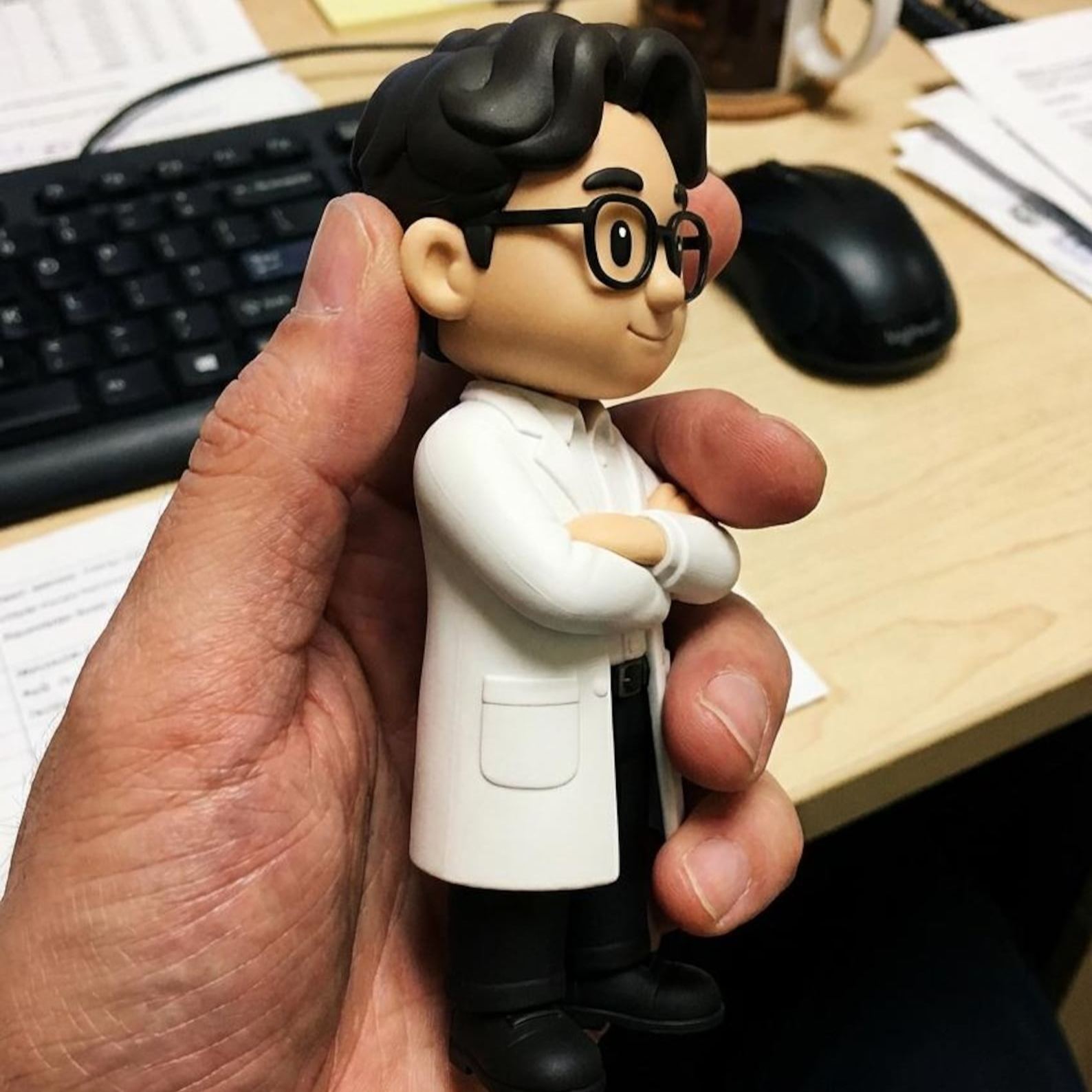 パーソナライズされたちびフィギュア,カスタム漫画ミニミー,3dプリント記念品