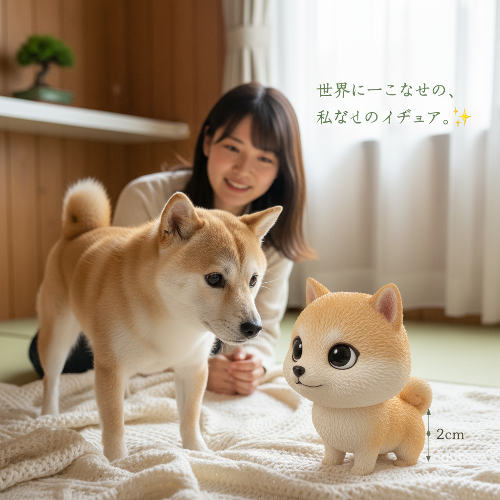 飼い主の特権！愛猫・愛犬の姿をカスタム3Dミニフィギュアに。仕事中も一緒に！