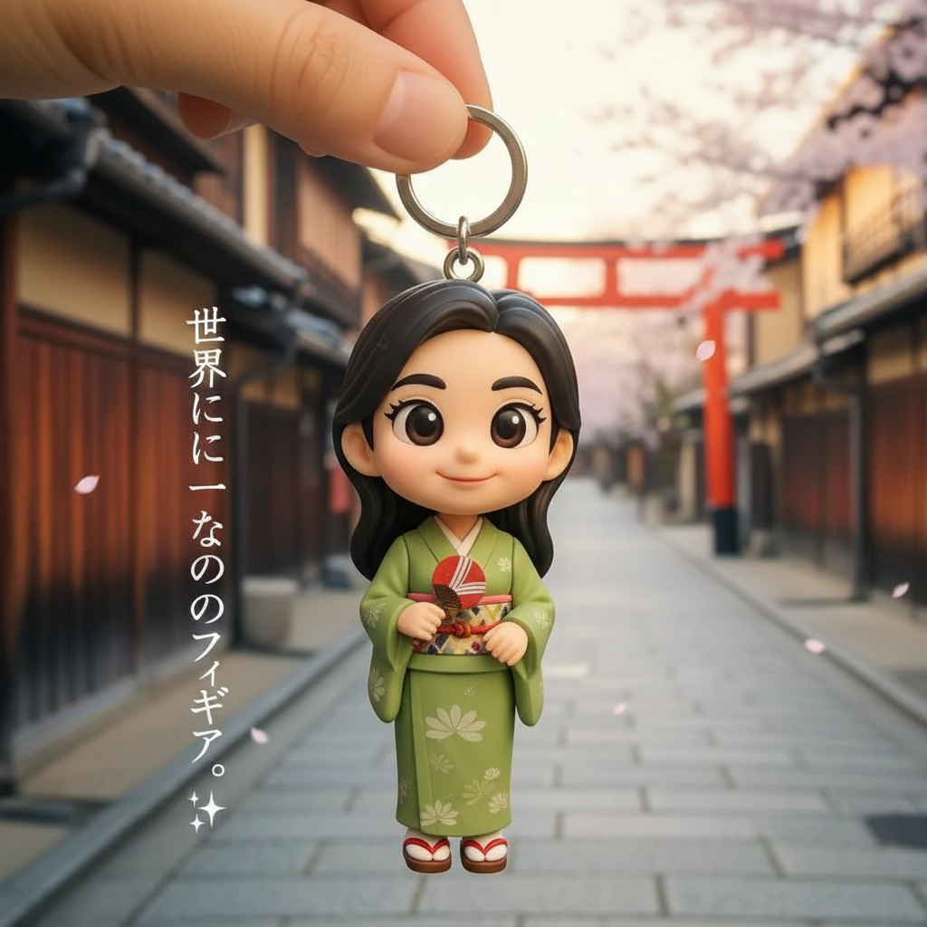 あなたの写真からカスタム3dキーホルダーフィギュアをパーソナライズミニドールギフトアイデア