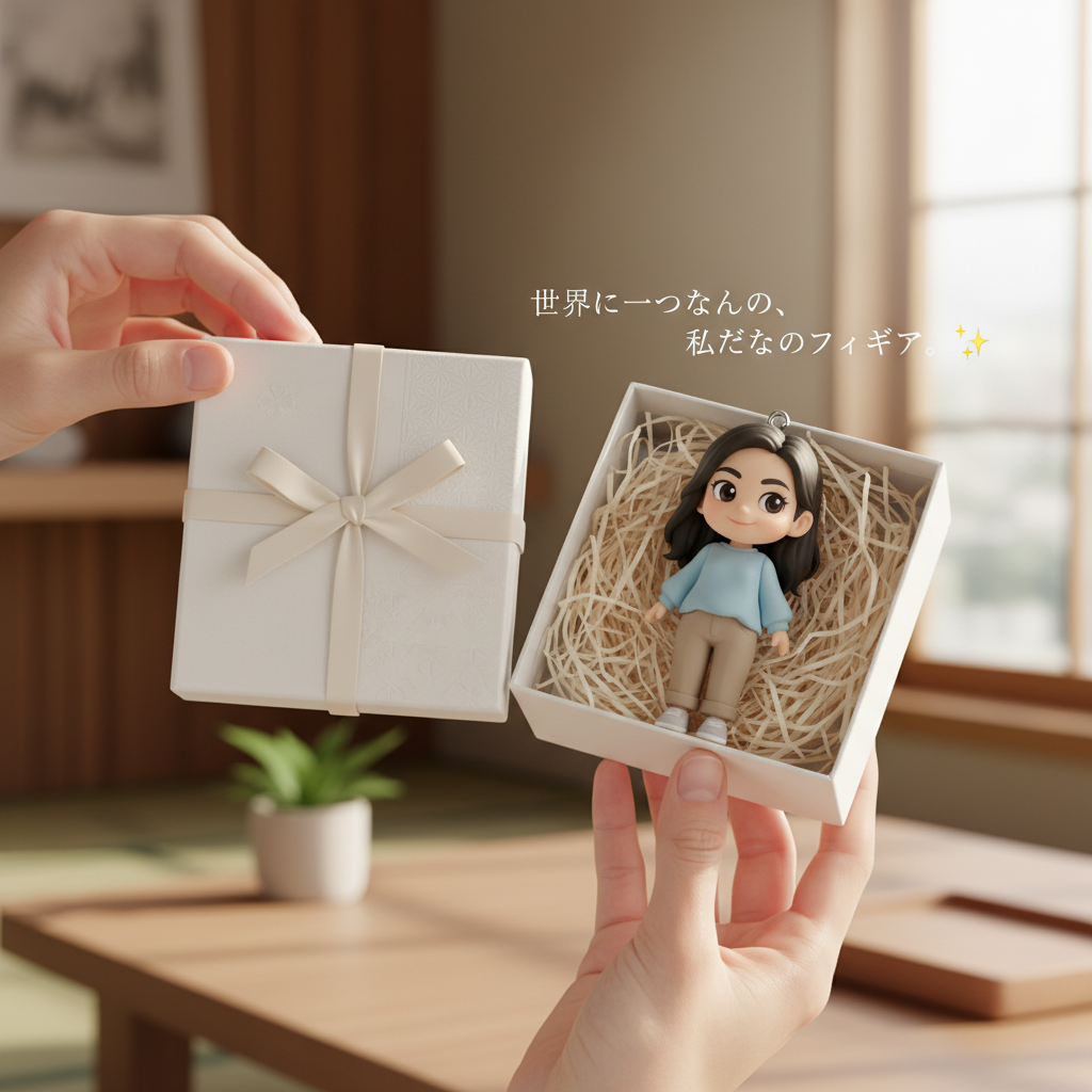 世界が広くても、私のデスクにはあなただけ。オーダーメイドのカスタム3Dミニフィギュア