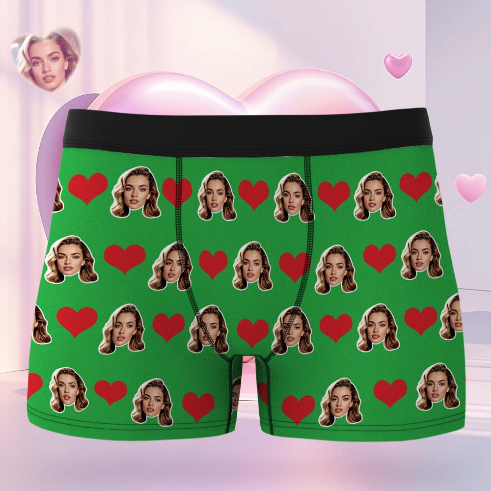 Customized Boxer Birthday Gifts for Boyfriend Heart Valentine's Day Gift- 5 Colors