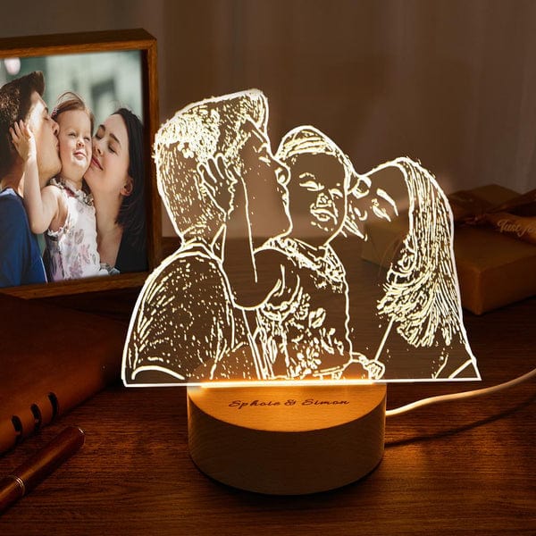 Picture Night Lights Custom Night Light Gift For Mother's Day