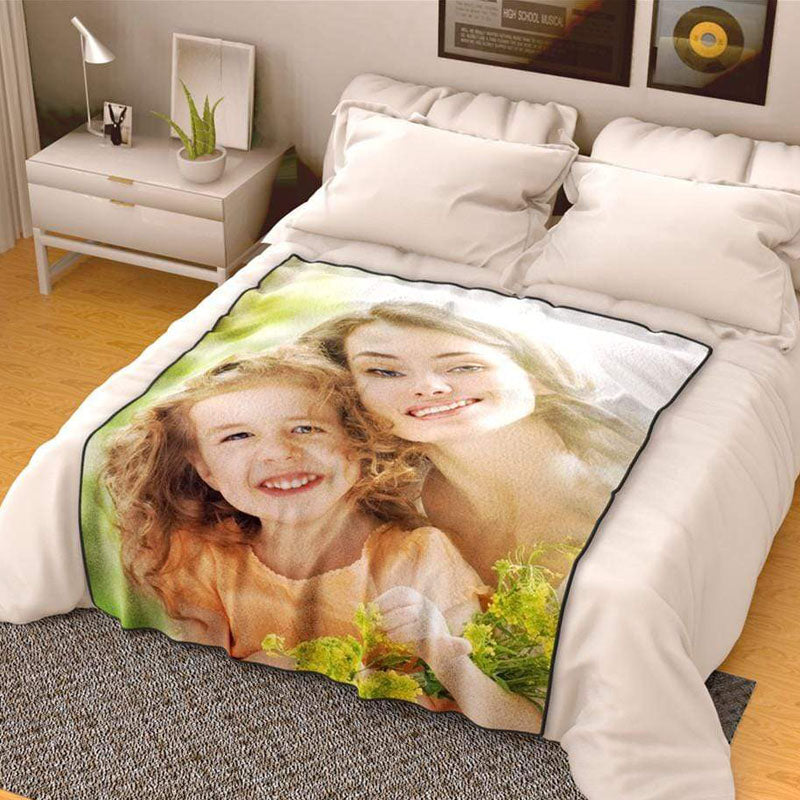 Blanket with Picture Best Gift for Mum Fleece Blanket